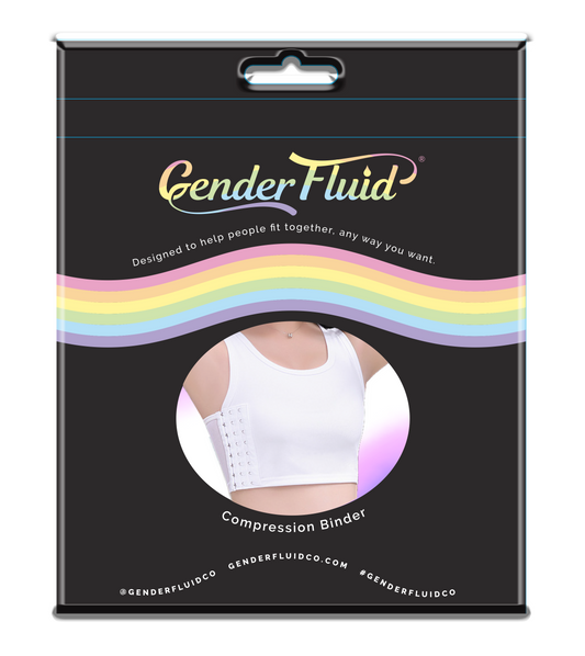 Gender Fluid Chest Compression Binder White XL
