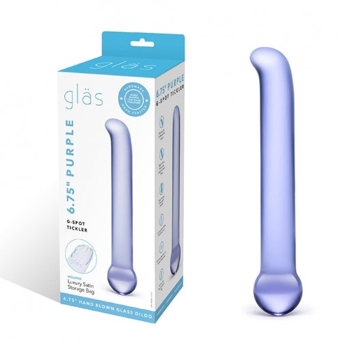 Glas Purple G-Spot Tickler Glass Dildo