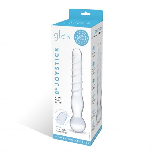 Joystick Clear Glass Dildo