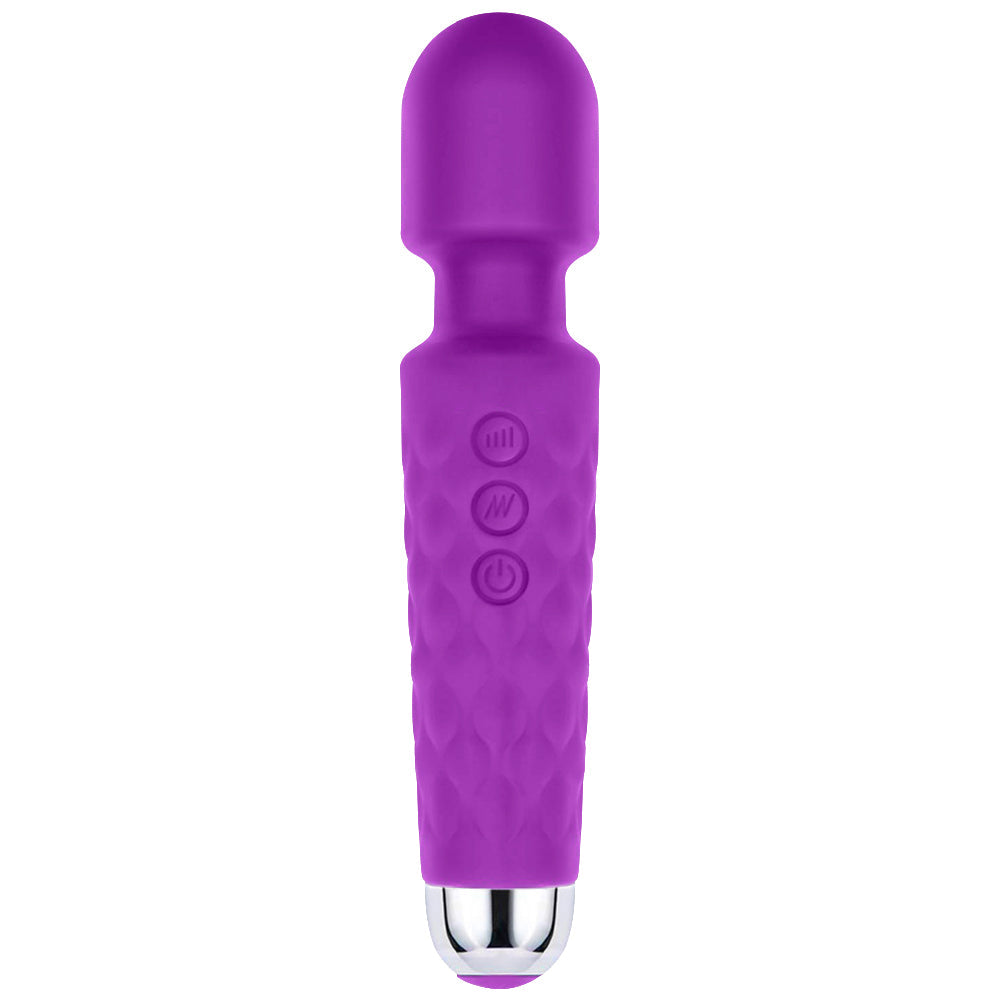 Bebuzzed Chubby Wand USB Rechargeable Vibrator Purple