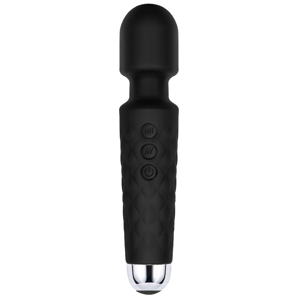 Bebuzzed Chubby Wand USB Rechargeable Vibrator Black