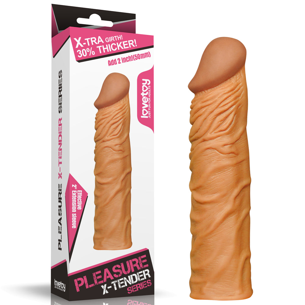 Lovetoy Pleasure X-Tender 2'' Penis Sleeve Cock Extender Ring