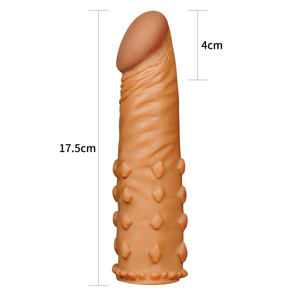 Lovetoy Pleasure X-Tender ADD 2'' Penis Sleeve Cock Extender Ring