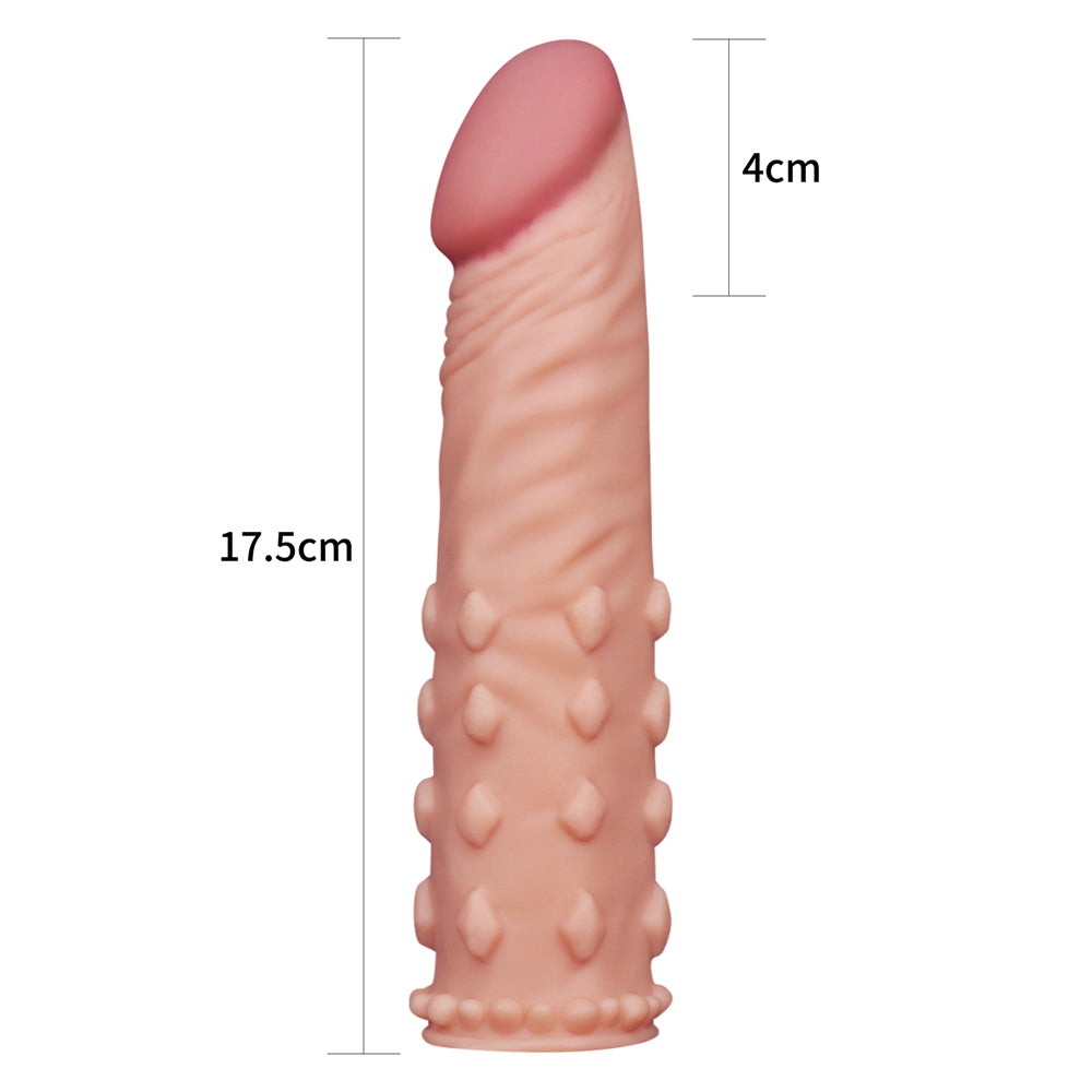 Lovetoy Pleasure X-Tender ADD 2'' Penis Sleeve Cock Extender Ring