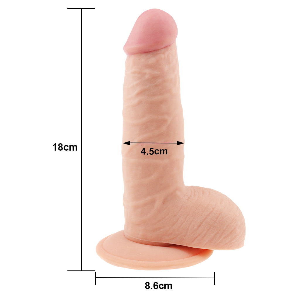 Lovetoy Ultra Soft Dude 7.5" Realistic Dildo Suction Cup Dong