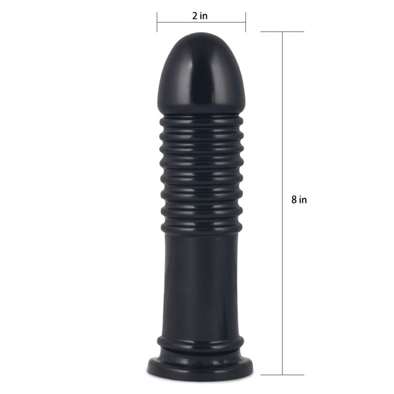 Lovetoy King Sized 8'' Anal Bumper Butt Plug Large Dildo Sex Toy