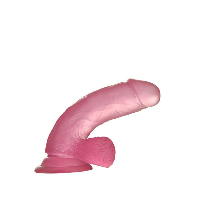 Jelly Studs 6in Crystal Dildo Small Pink