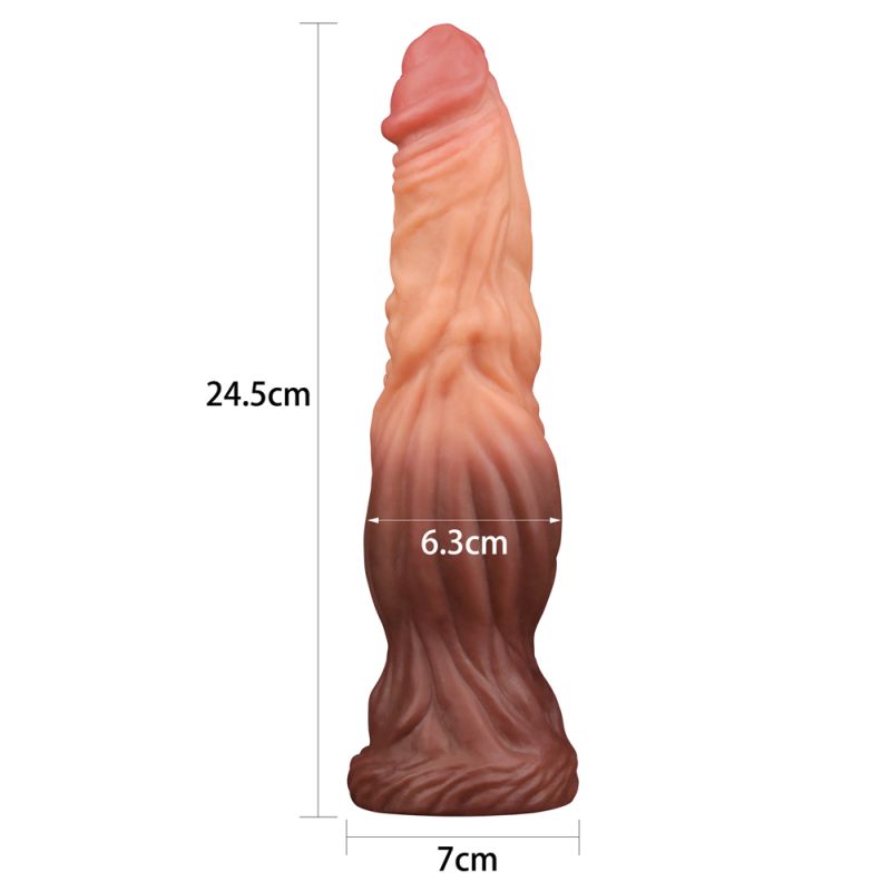 Lovetoy Nature Cock 9.5” ALIEN Dual-Layer Silicone Dildo Realistic Sex Toy