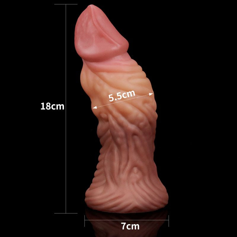 Lovetoy Nature Cock 7” ALIEN Dual-Layer Silicone Dildo Realistic Sex Toy