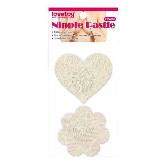 Lace Heart and Flower Nipple Pasties Twin Pack