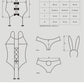 Bunny Suit 4 Pc Costume