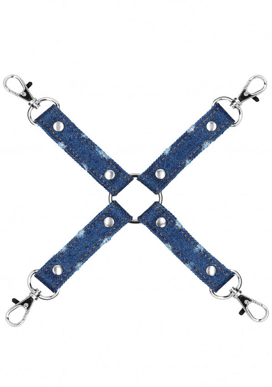 Denim Hog Tie - Roughend Denim Style - Blue