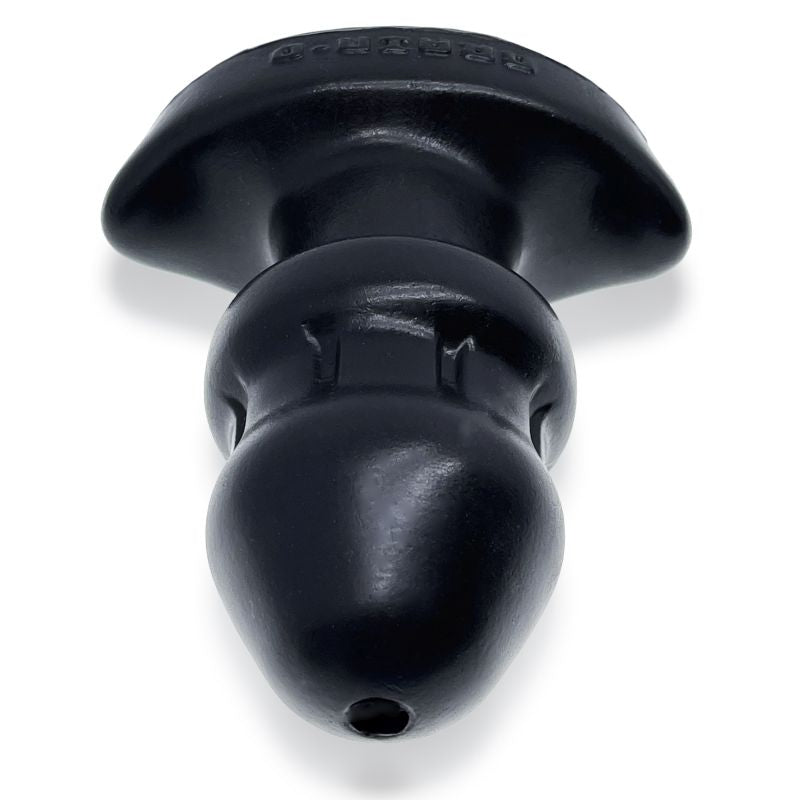 OxBalls Drain O Flow Thru Buttplug Black Anal Butt Plug Small