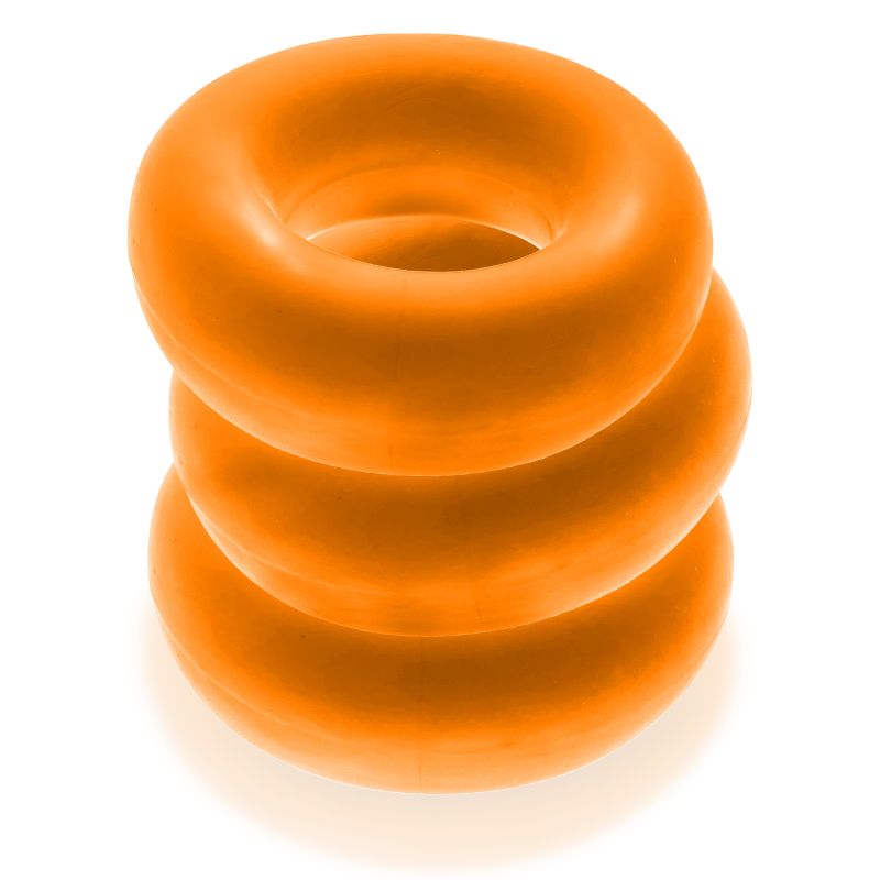 Fat Willy 3 Pc Jumbo Cockrings Orange