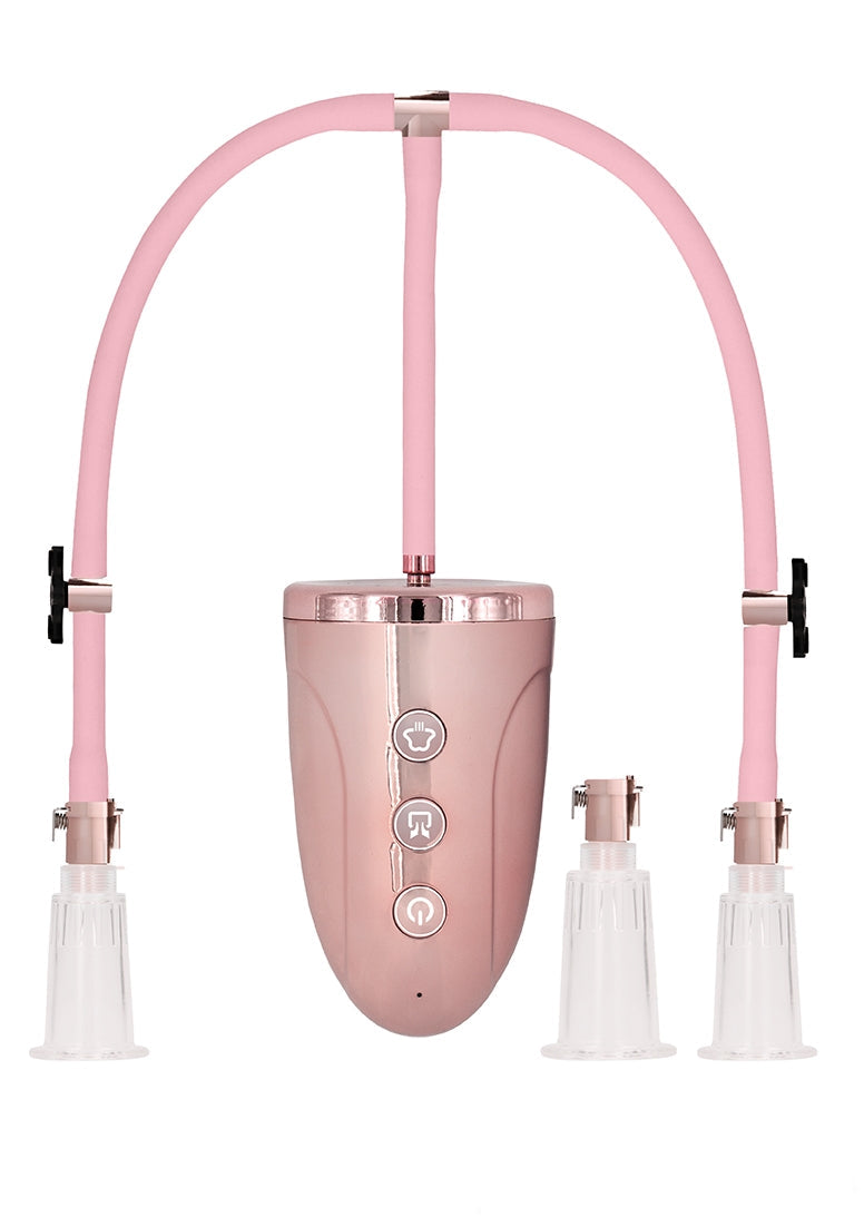 Automatic Rechargeable Clitoral & Nipple Pump Set - Medium - Pin