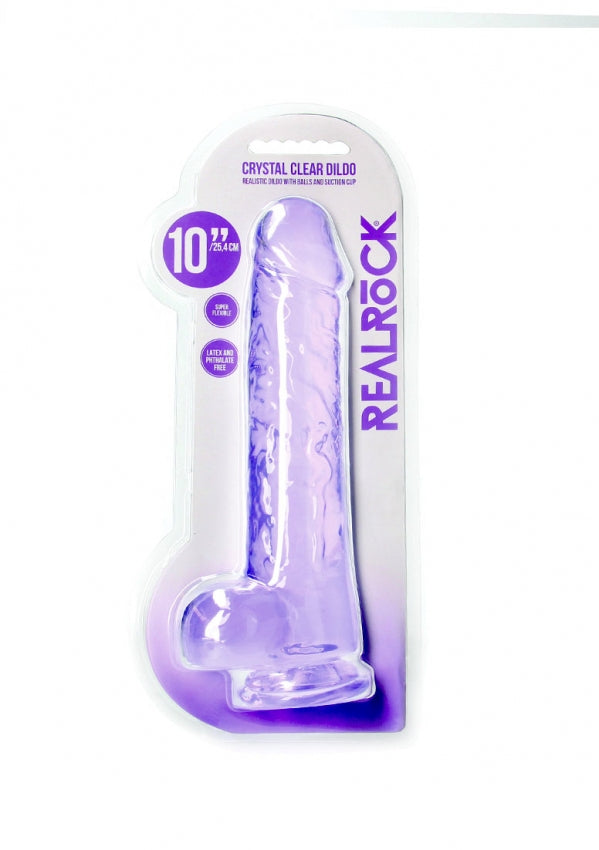 Realistic Dildo With Balls 10" / 25.4 cm