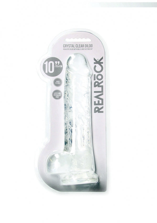 Realistic Dildo With Balls 10" / 25.4 cm