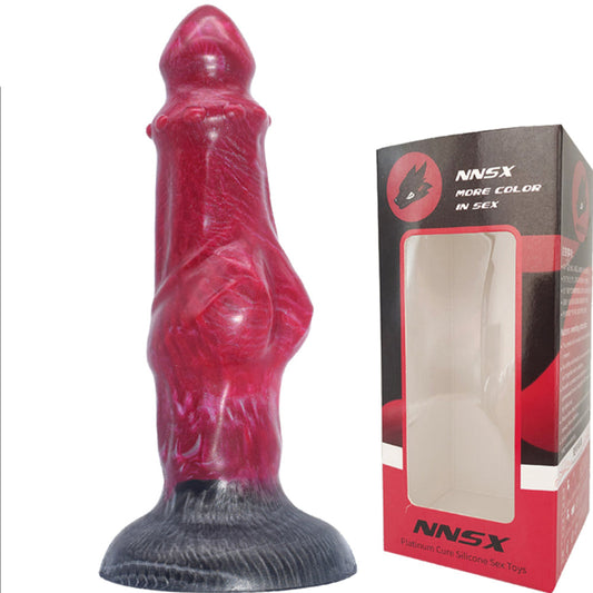 FAAK AULA N5001 Liquid Silicone Dildo Large Veined Anal Plug