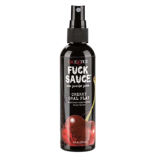 Fuck Sauce Cherry Flavoured Oral Personal Lubricant 120ml Spray Sex Lube