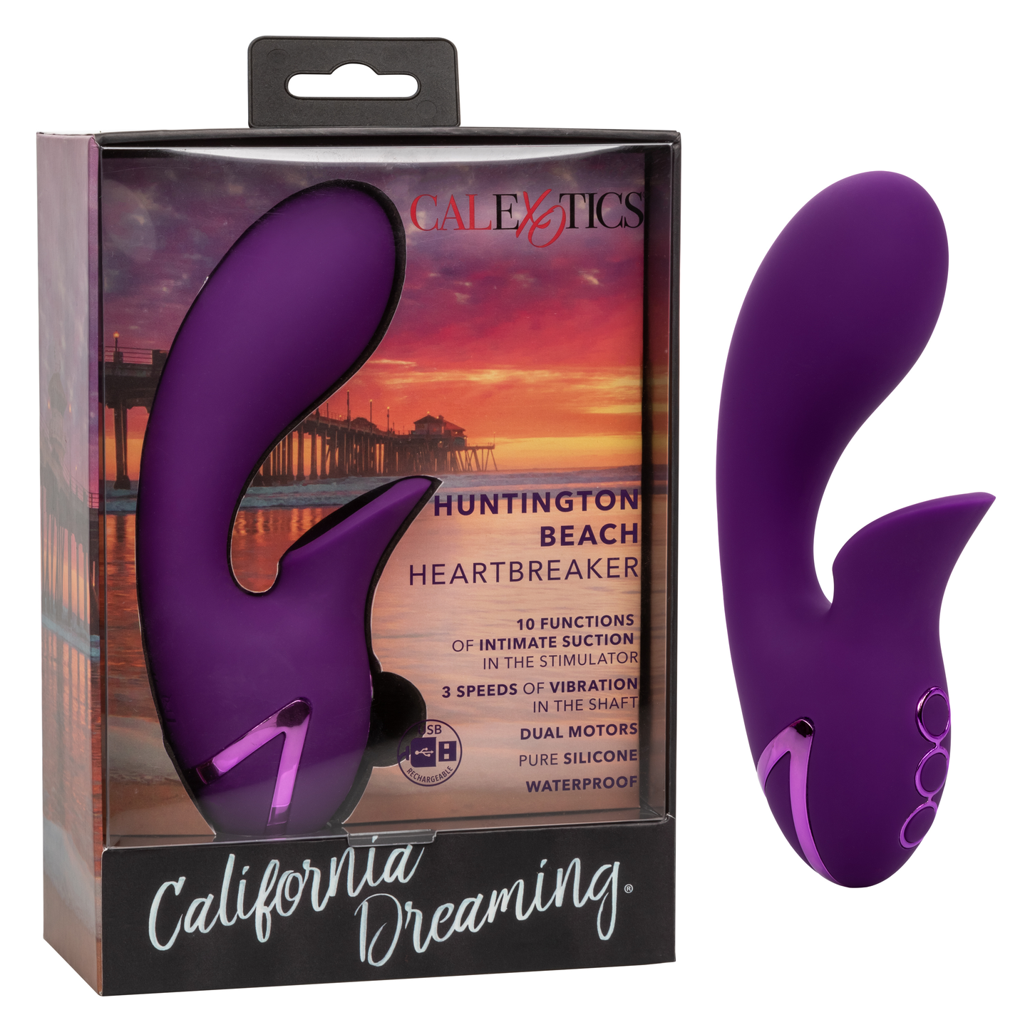 California Dreaming Huntington Beach Heartbreaker Rabbit Sucker Vibrator