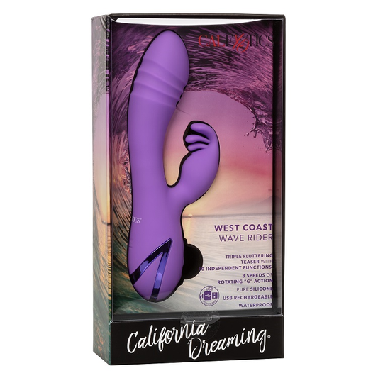 California Dreaming West Coast Wave Rider Rotating G Spot Rabbit Vibrator