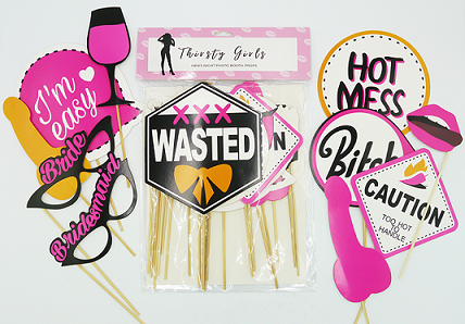 Thirsty Girls - Henâs Night Photo Booth Props