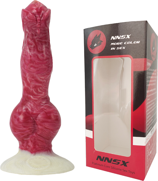 FAAK N5028 Aula 8.2"  Dani Platinum Liquid Silicone Anal Plug Dildo