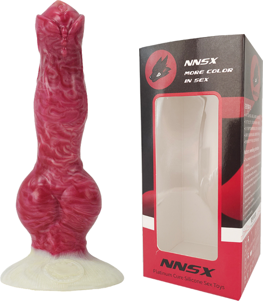 FAAK N5028 Aula 8.2"  Dani Platinum Liquid Silicone Anal Plug Dildo