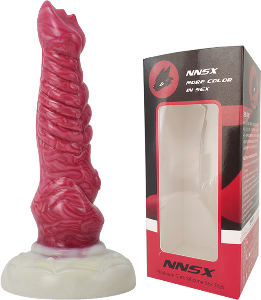 FAAK N5026 Aula 8.5 " Platinum Liquid Silicone Anal Plug Dildo