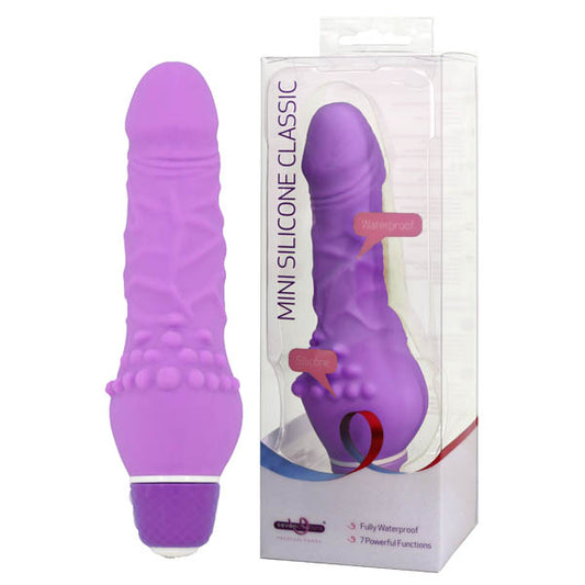 Seven Creations Mini Silicone Classic 5.25" Vibrating Dildo Vibrator