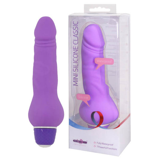 Seven Creations Mini Silicone Classic 5.25" Vibrating Dildo Vibrator