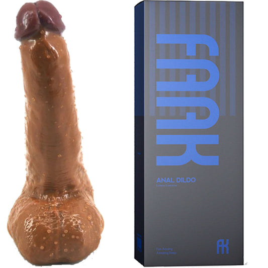 FAAK-QLOVES 005 Realistic 9.4" Dildo Brown
