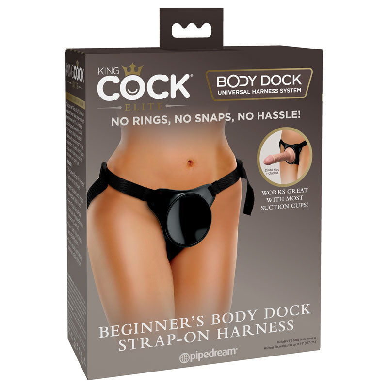 King Cock Elite Beginner's Body Dock Strap-On Harness Adjustable Sex Toy