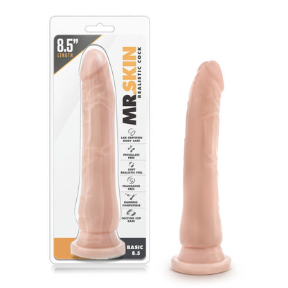 Dr. Skin Realistic Cock Basic 8.5" Dildo Large Dong Suction Cup Sex Toy