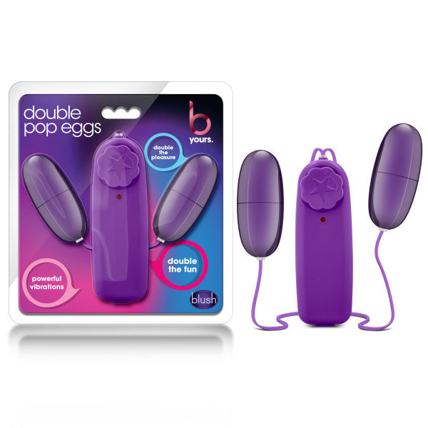 Blush B Yours Double Pop Eggs Remote Control Wearable Vibrator Sex Toy