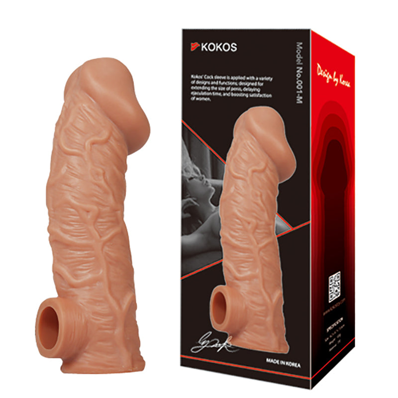 Kokos Cock Sleeve 001 Large Male Penis Extender Extension Couples Sex Toy