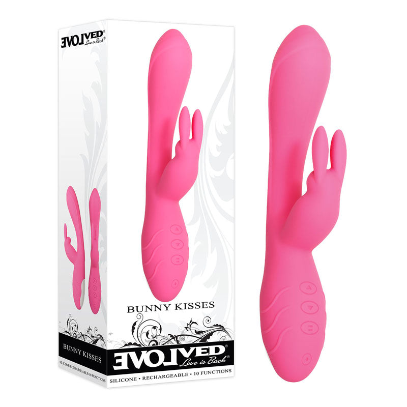Evolved Bunny Kisses Rabbit Vibrator Clitoral Stimulator Rechargeable Sex Toy