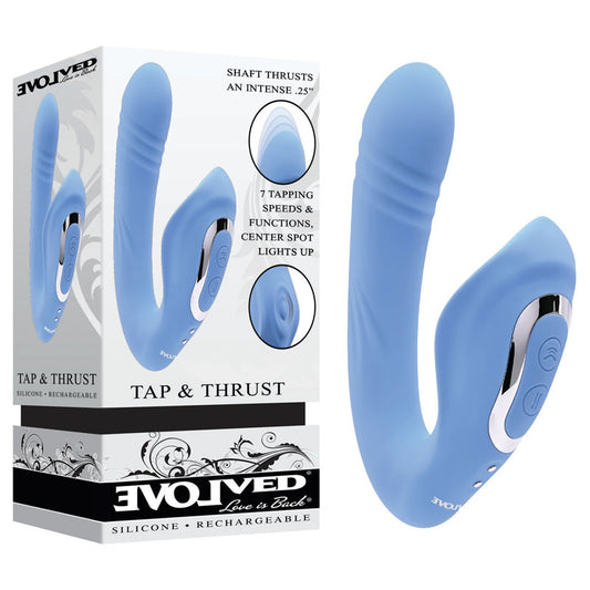Evolved TAP & THRUST Clitoral & G Spot Vibrator Rechargeable Sex Toy