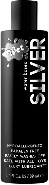 Wet Silver Water Based Hypoallergenic Lube 89ml