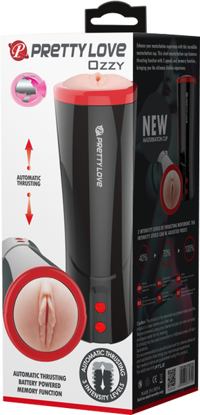 Ozzy AUTO THRUSTING Male Masturbator TALKING Pocket Pussy Men Sex Toy