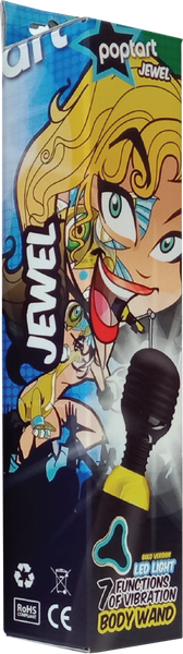 Rechargable Body Wand (Jewel) - Black & Gold