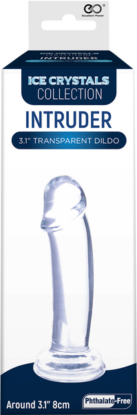 Intruder 3" Transparent Dildo (Clear)