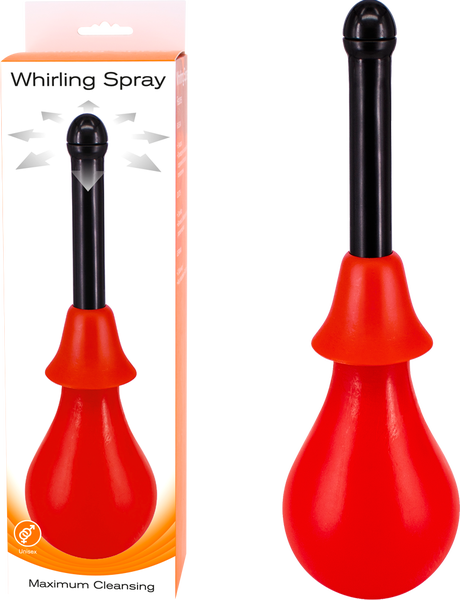 Seven Creations Whirling Spray Douche Anal Vaginal Rectal Cleaner Enema Bulb