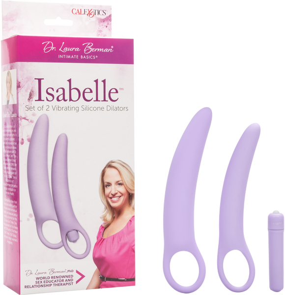 Isabelle Set Of 2 Vibrating Silicone Dilators Vibrator Sex Toy