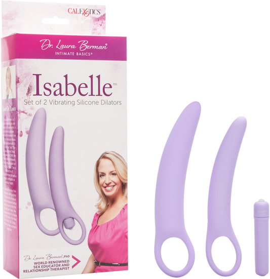 Isabelle Set Of 2 Vibrating Silicone Dilators Vibrator Sex Toy