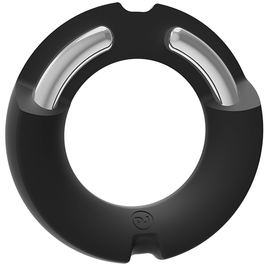 Silicone-Covered Metal Cock Ring - 35mm