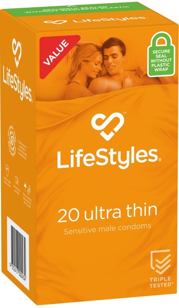 LifeStyles Ultra Thin Male Condoms 20's