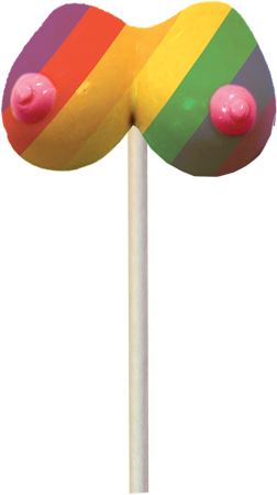 Rainbow Boobie Candy Pop