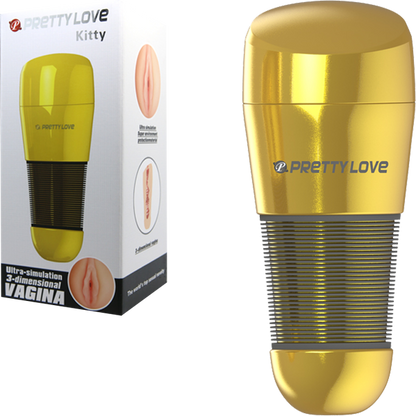 Kitty Vagina Masturbator (Gold)