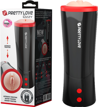 Ozzy AUTO THRUSTING Male Masturbator TALKING Pocket Pussy Men Sex Toy